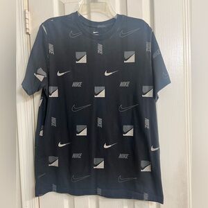 Nike Black Graphic Logo Short Sleeve Tee